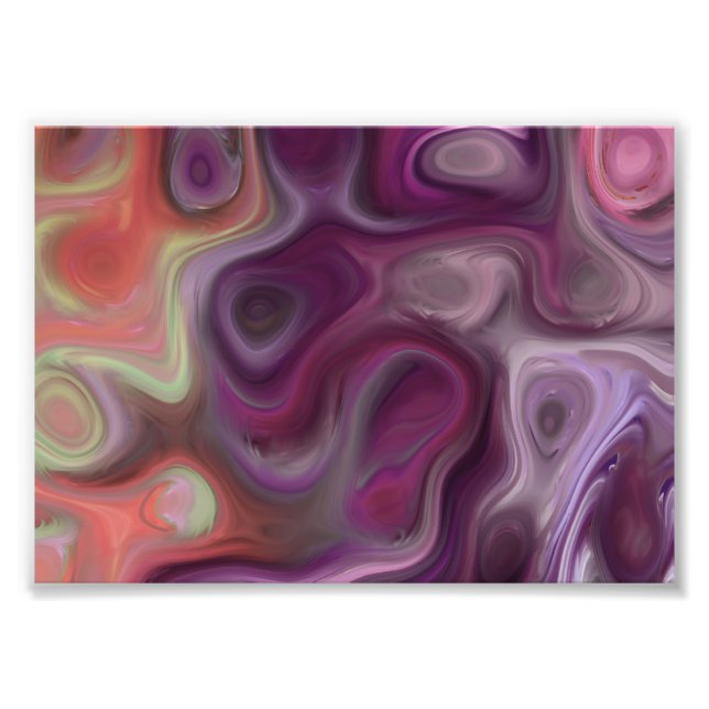 Foto Roxos roxos Abstrato Art: O Drain 77 (Frente)