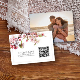 Foto: RSVP Online Código QR Casamento de Cherry Bl