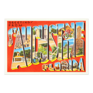 Foto Rua Augustine Florida FL Viagens vintage Souvenir
