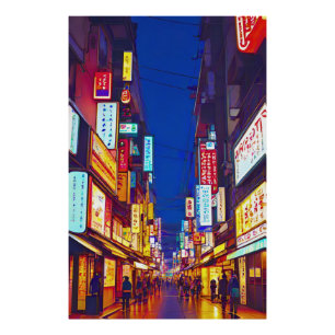 Foto Rua Da Cidade Do Japão À Noite