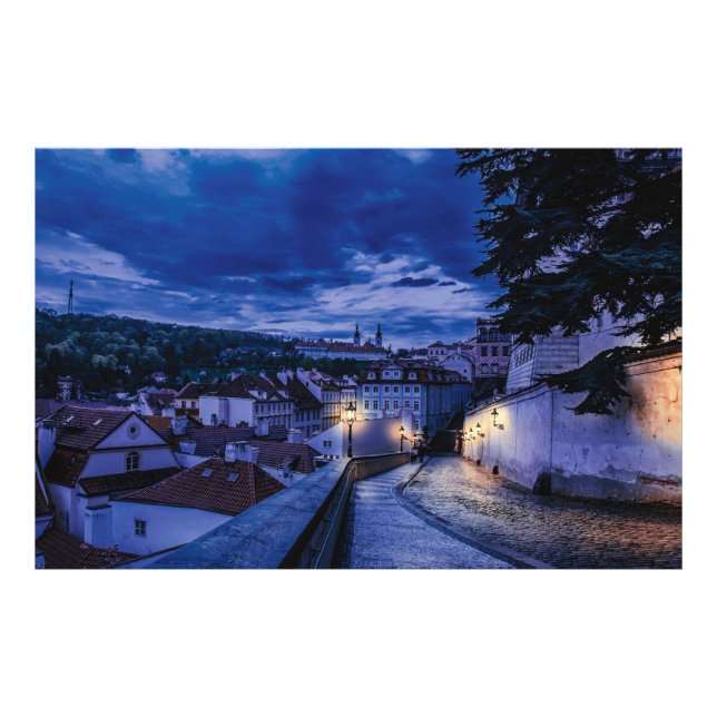 Foto Rua da noite em Praga (Frente)