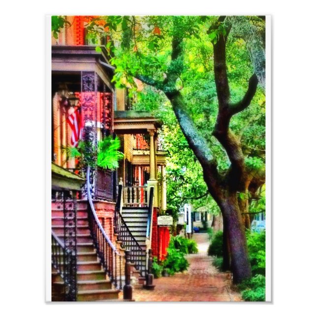 Foto Rua Jones, Savannah (EFEITO ÓLEO) (Frente)