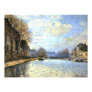 Foto Rua Martin Canal Alfred Sisley Poster