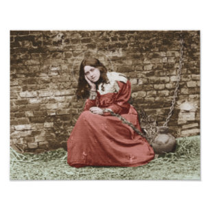 FOTO RUA THERESE COMO JOANA DE ARC.COLORIZED