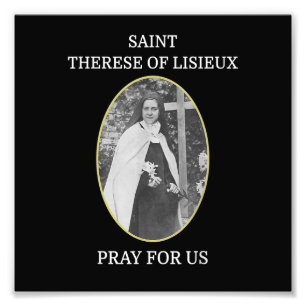 Foto Rua. Therese of Lisieux T-Shirt Santo Little Flowe