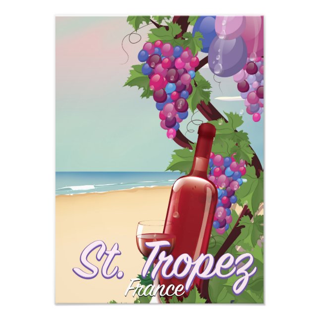 Foto rua. tropez France poster de viagens de vinho (Frente)