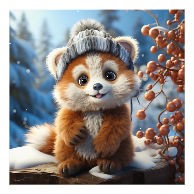 Foto Rufus - Um adorável panda vermelho (Frente)