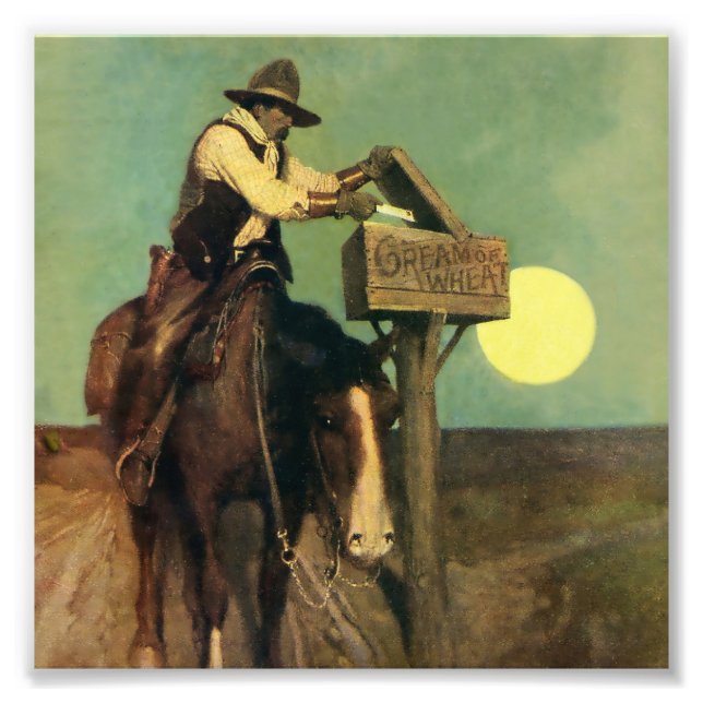 Foto “Rural Delivery” Western Art by NC Wyeth (Frente)