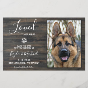 Foto Rustic Pet Budget Dog Casamento Salvem A Data
