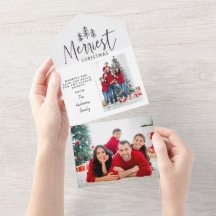 Foto rústica da árvore de Natal moderna - Todos em