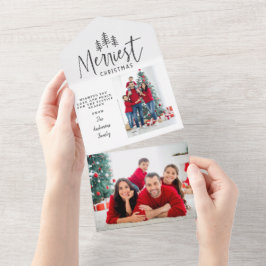 Foto rústica da árvore de Natal moderna - Todos em