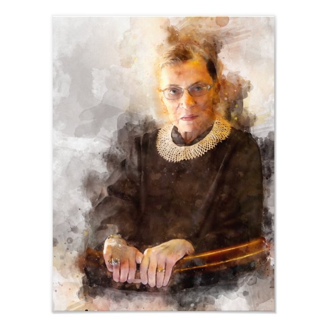 Foto Ruth Bader Ginsburg com o Juiz Robe Portrait (Frente)