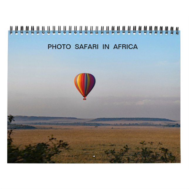FOTO SAFARI NO Calendário ÁFRICA (Capa)