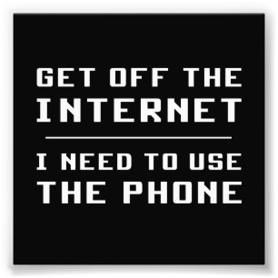 Foto Saia Da Internet Que Preciso Usar O Telefone