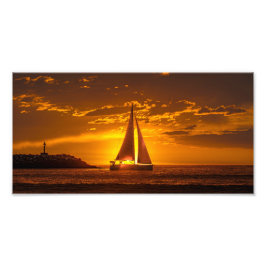 Foto Sailboat at Sunset - Marina Del Rey, CA