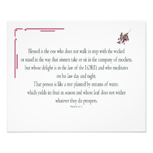 Foto Salmo 1:1-3, abençoado é aquele que,