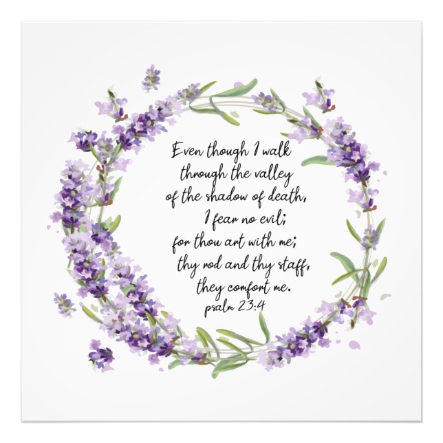 Foto Salmo 23: 4 (Frente)