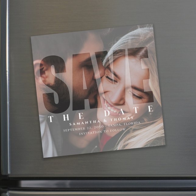 Foto: Salvar a data da tipografia moderna magnétic (Criador carregado)