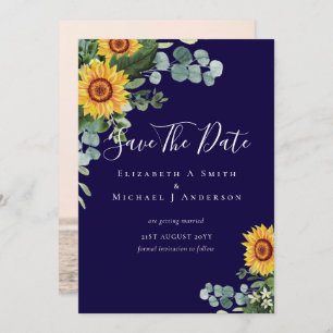 Foto Salvar Data Rustic SUNFLOWERS Greenerescência