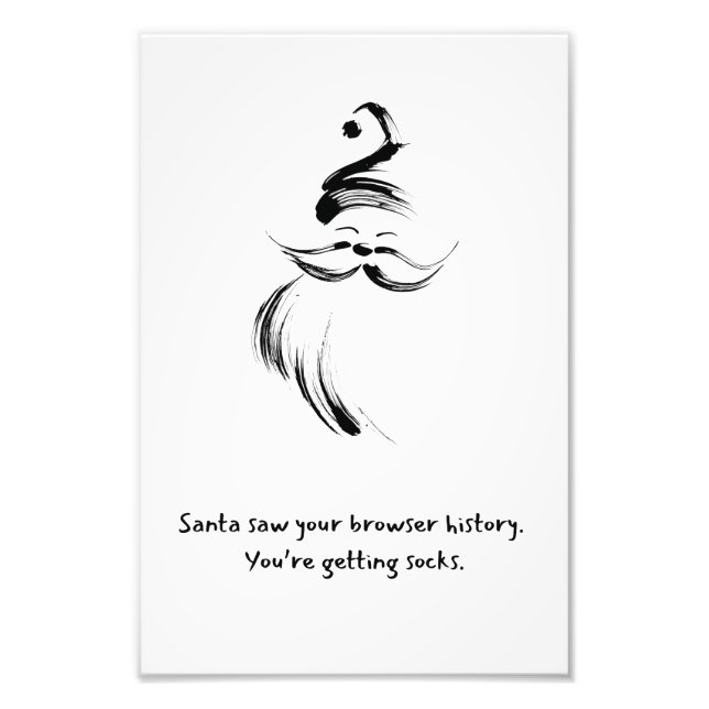 Foto Santa Claus Christmas Quote (Frente)