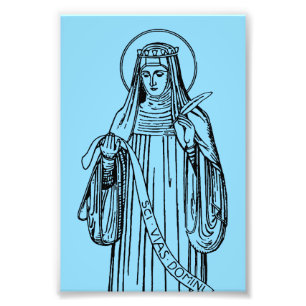 Foto Santa Hildegarda de Bingen Mística Medieval