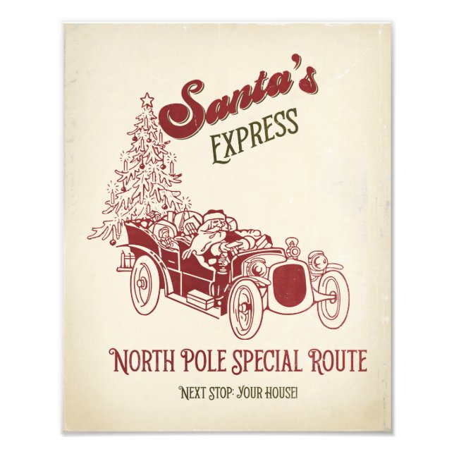 Foto Santa's Express Vitange Christmas (Frente)