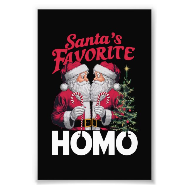 Foto Santas Favoritas Homo Gay Natal do Orgulho LGBTQ (Frente)