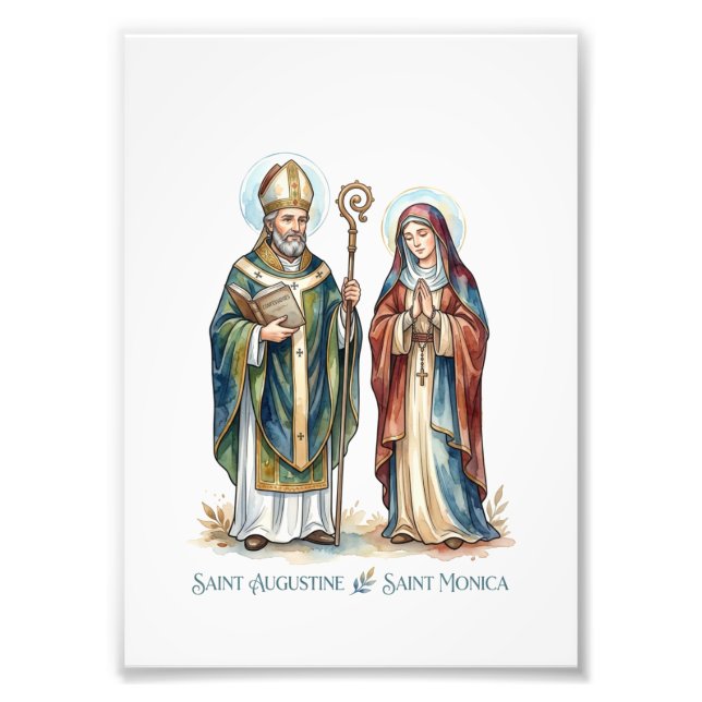 Foto Santo Agostinho & Santa Mônica (Frente)