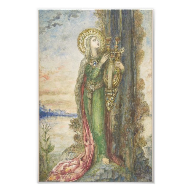 Foto Santo Cecilia Por Gustav Moreau (Frente)