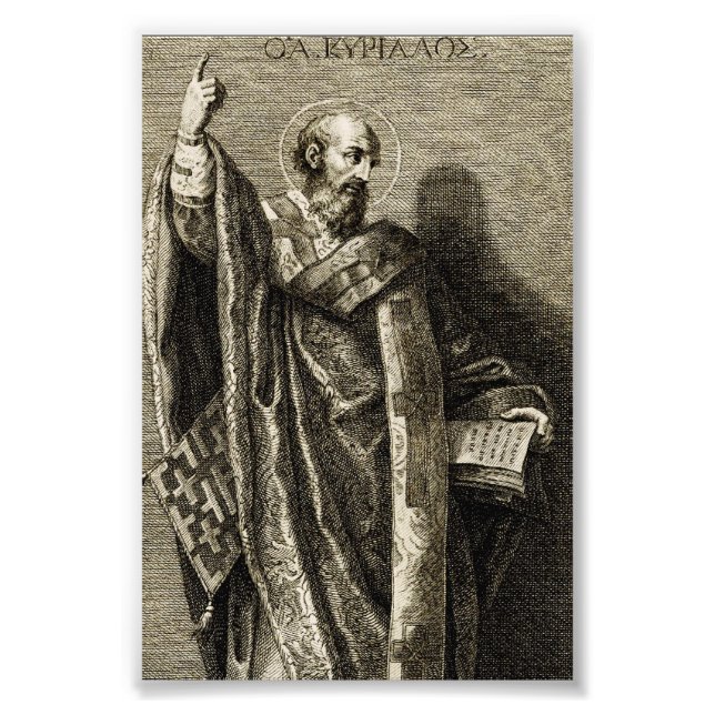 Foto Santo Cirilo do Confessor de Jerusalém (Frente)