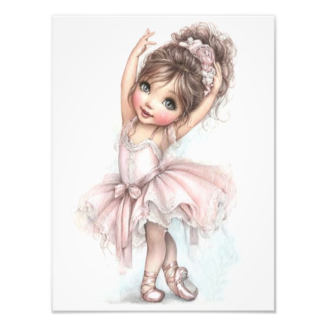 Foto Sapatilhas de Seda Rosa Bailarina Saia de Ballet R (Frente)