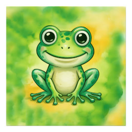 Foto Sapo fofo verde