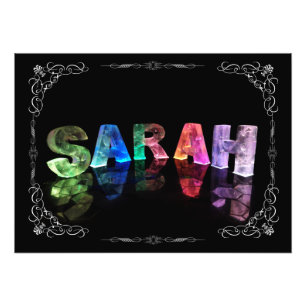 Foto Sarah - a Sarah conhecida em 3D ilumina-se (a