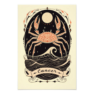 Foto Satin Photo Paper Cancer Celestial Zodiac