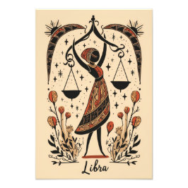 Foto Satin Photo Paper Libra Celestial Zodiac