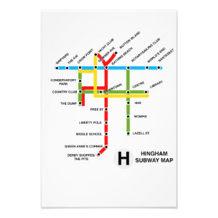 Foto Sátira do metrô de Massachusetts de Hingham