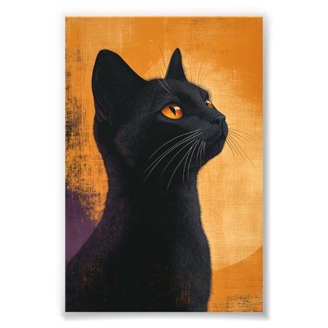 Foto Schwarze Katze- Portrait (Frente)