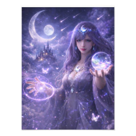 Foto Seherin des Mondsteins – Galaxy Fantasy Poster