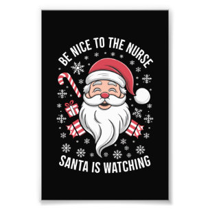 Foto Seja Simpático Para A Enfermeira O Papai Noel Está