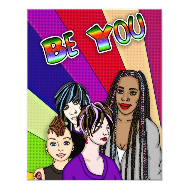 Foto Seja você | Diversas Pessoas | Pop Art (Frente)