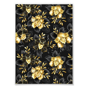 Foto Sem costura com orquídeas de joalharia