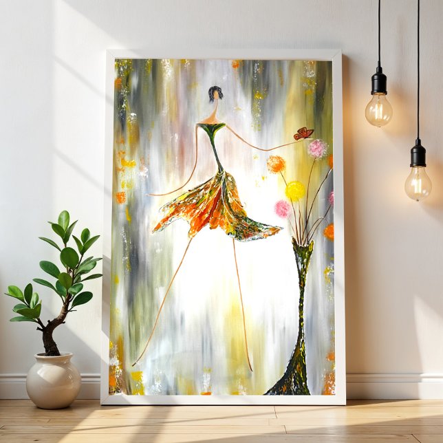 Foto Senhora com uma borboleta (Criador carregado)