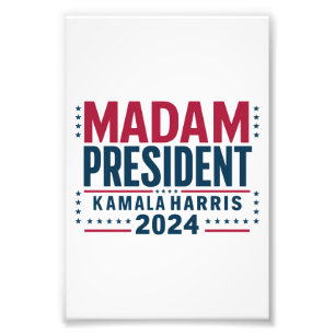 Foto Senhora Presidente Kamala Harris 2024 Voto Democra
