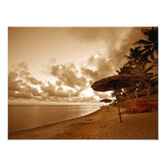 Foto Sépia Toned Beach Scene