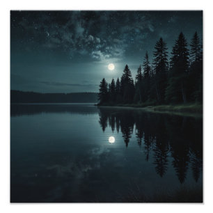Foto Serenidade do Lago ao Luar