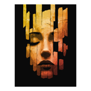 Foto Serenidade Fragmentada – Retrato Digital Surrealis