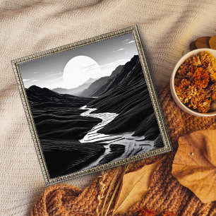 Foto Serenidade no Vale: Uma Arte Negra e Branca