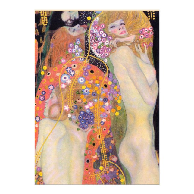 Foto Serpentes de Água, Gustav Klimt (Frente)