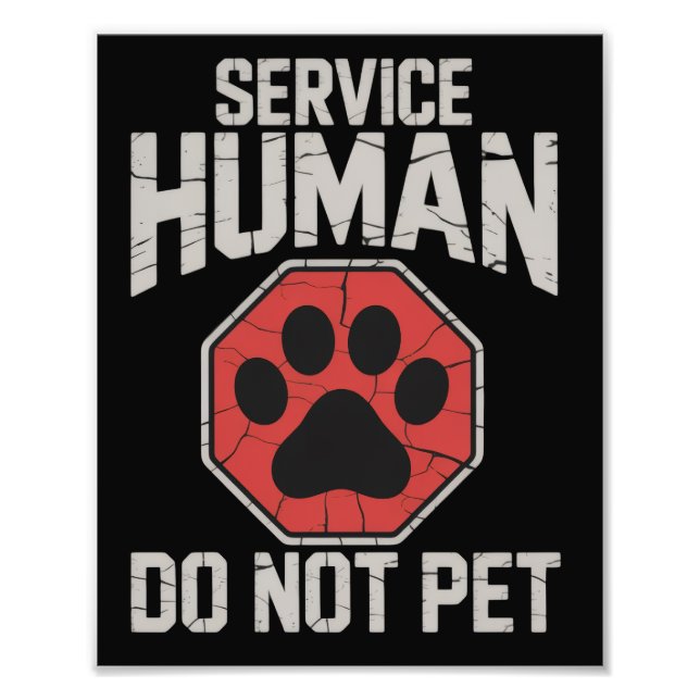 Foto Service Dog Human Do Not Pet Rescue Dog Owner  (Frente)