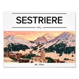Foto Sestriere Sky resort Mountain poster